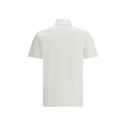 White Cotton Polo Shirt