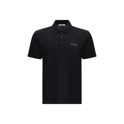 Black Cotton Polo Shirt