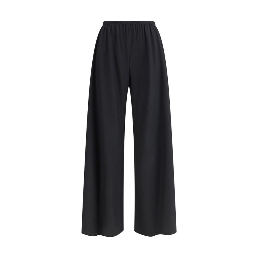 Black Fleece Wool Casual Pants
