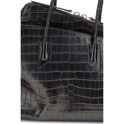 Black Calf Leather Bos Taurus Shoulder Bag