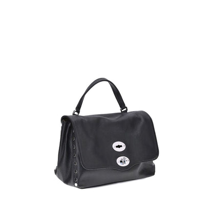 Black Calf Leather Bos Taurus Shoulder Bag