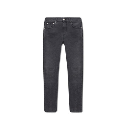 Black Cotton Skinny Jeans