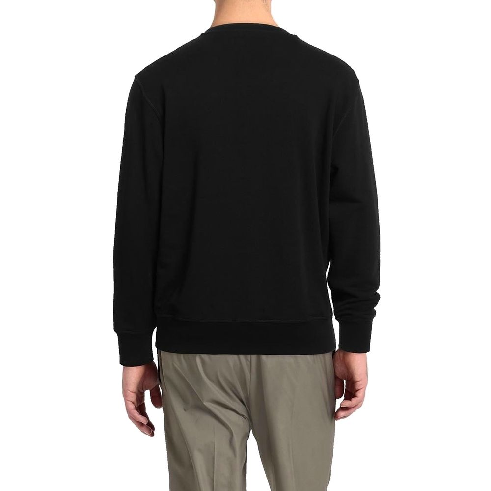 Black Cotton Sweatshirt