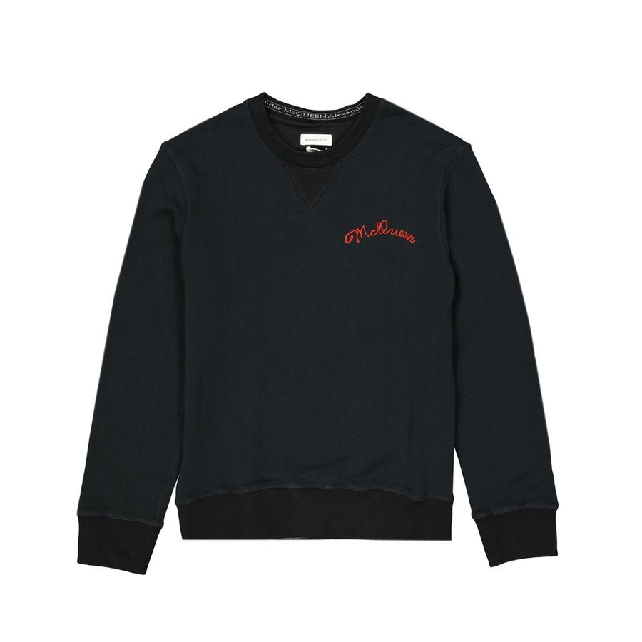 Black Cotton Sweatshirt