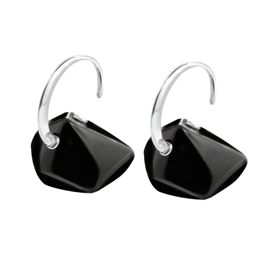Black Silver Earrings