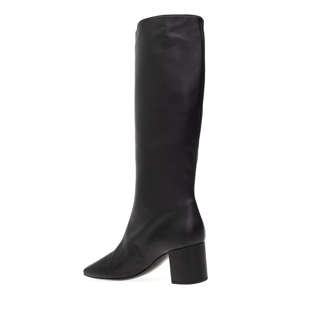 Black Calfskin Boots