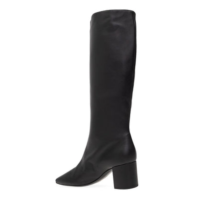 Black Calfskin Boots