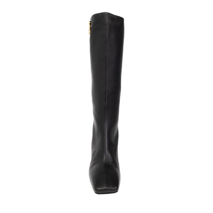 Black Calfskin Boots