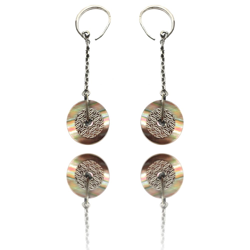 Silver Stainless Steel Earrings