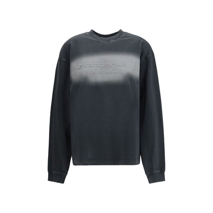 Black Cotton Sweatshirt