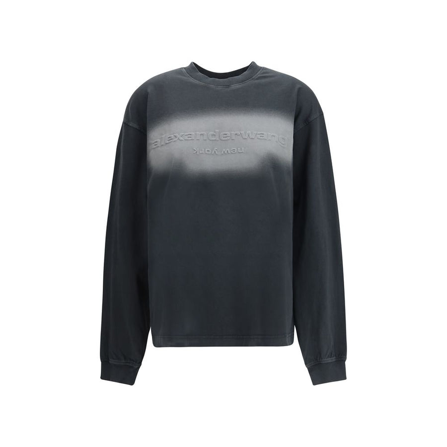 Black Cotton Sweatshirt