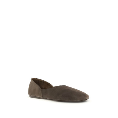 Brown Calf Leather Bos Taurus Ballet Flats