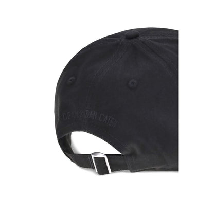 Black Cotton Cap (Baseball Hat)
