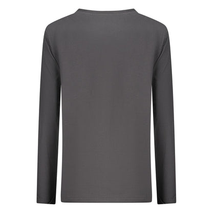 Black Cotton Women T-Shirt