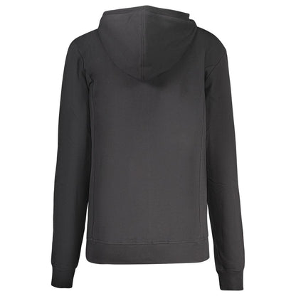 Black Cotton Women's Hoodie