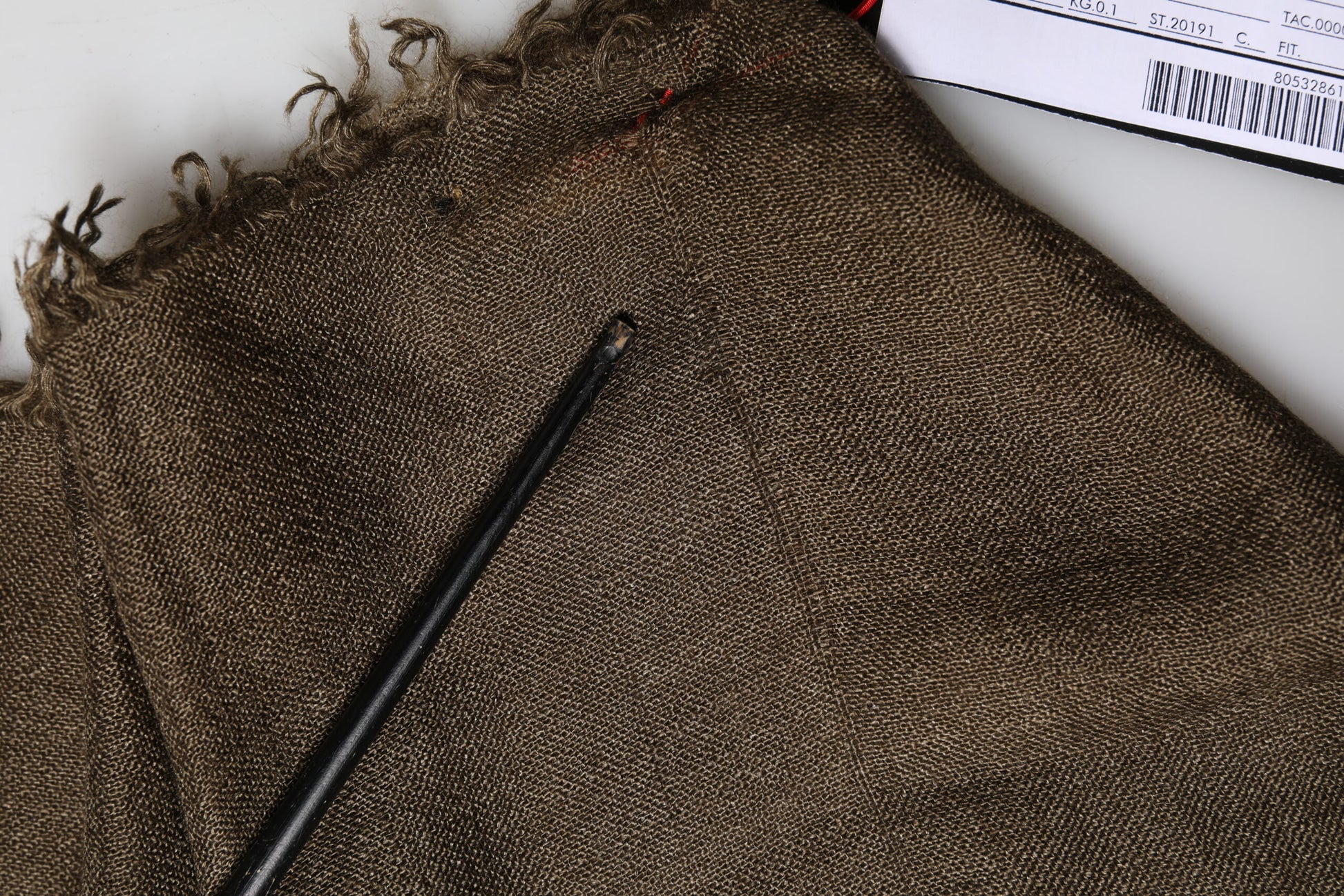 Brown Cashmere Knit Neck Wrap Shawl  Scarf