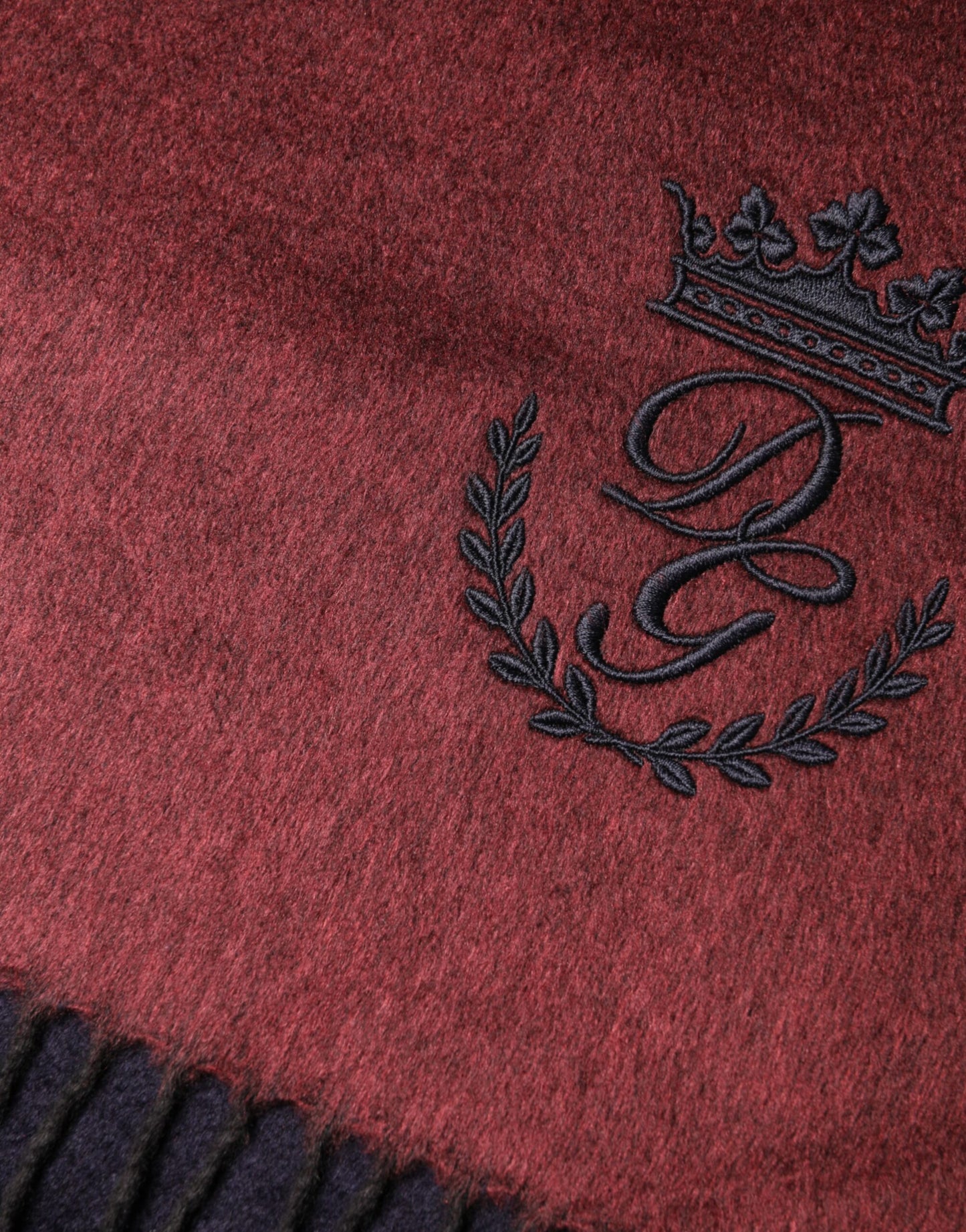 Maroon Silk Neck Wrap Shawl Fringes  Scarf