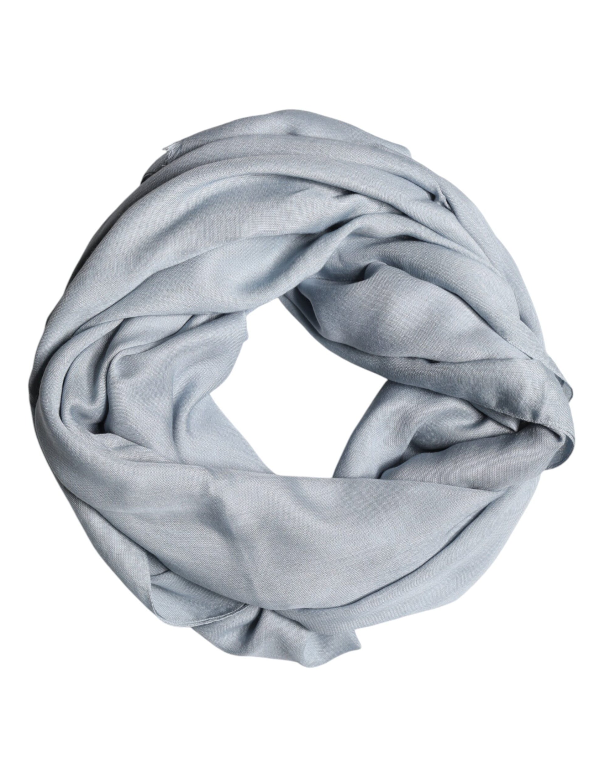 Light Blue Cashmere Knit Neck Wrap Scarf