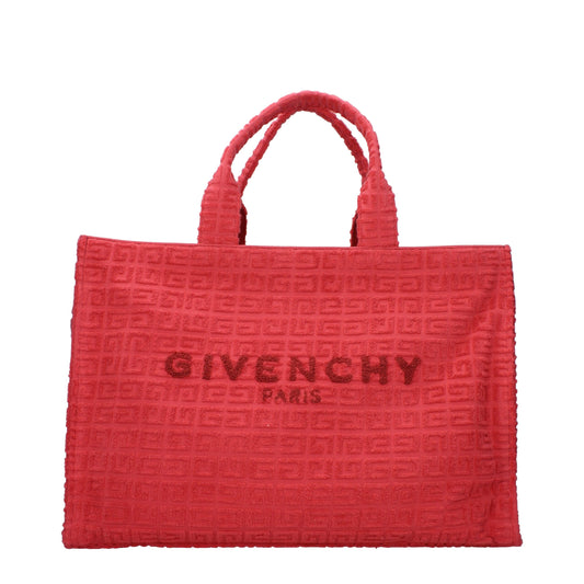 Red Fabric Handbag