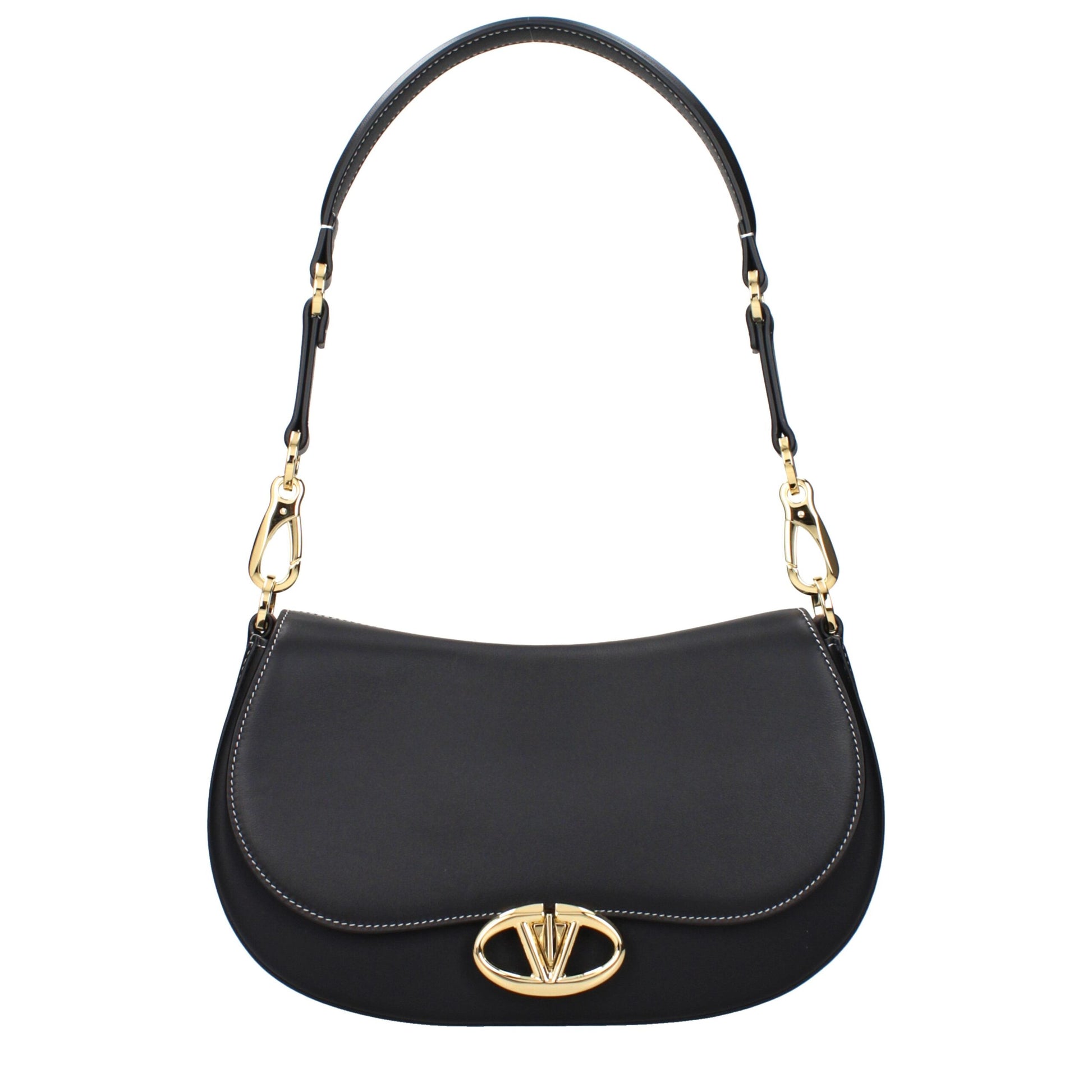 Black Leather Shoulder Bag