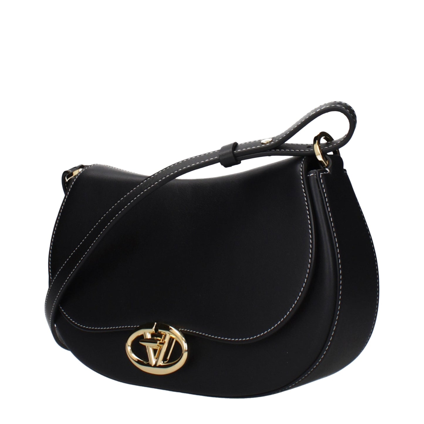 Black Leather Shoulder Bag