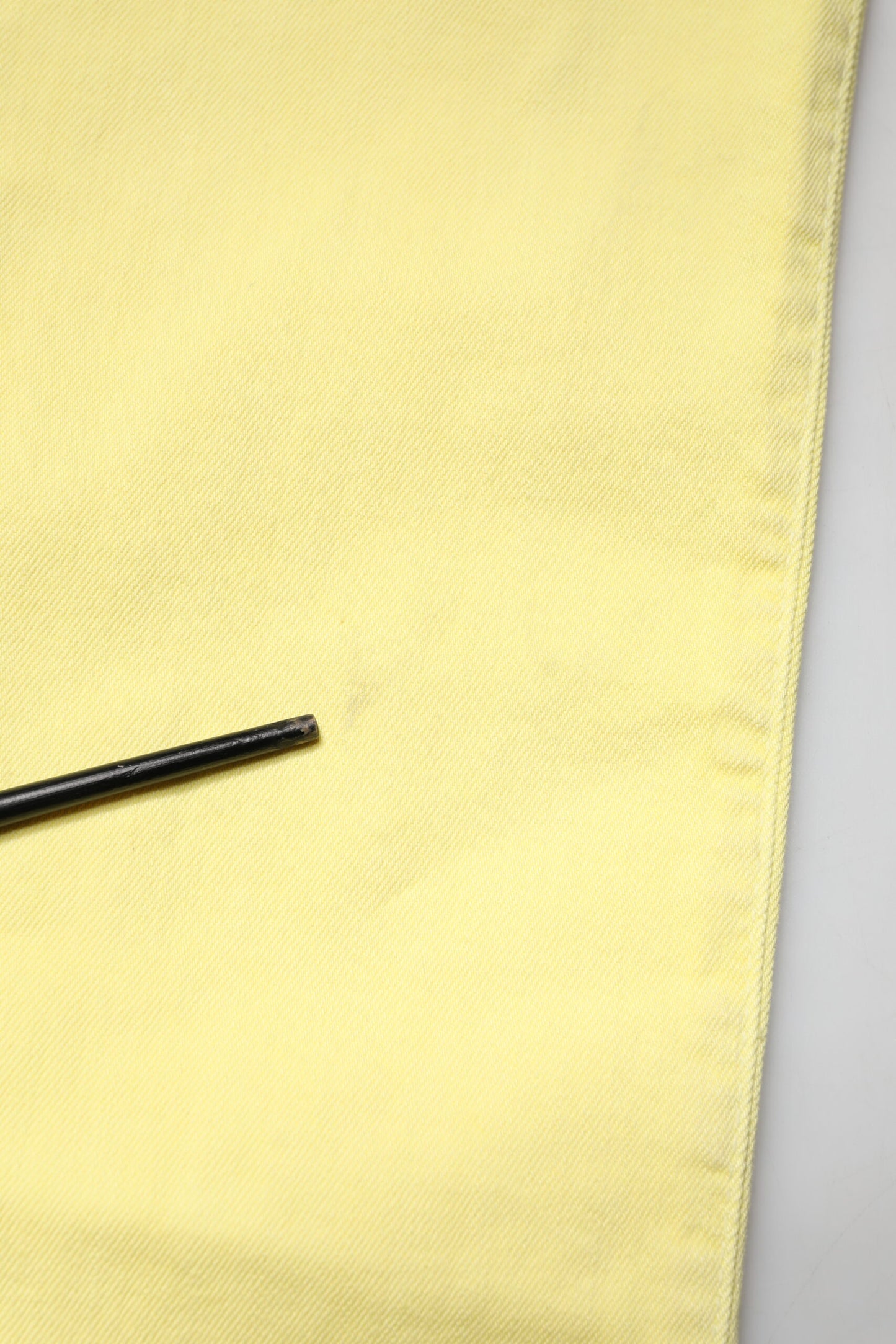 Yellow Mid Waist Straight Fit Men Denim Trouser Jeans