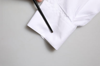 White GOLD Long Sleeves Formal Dress Shirt