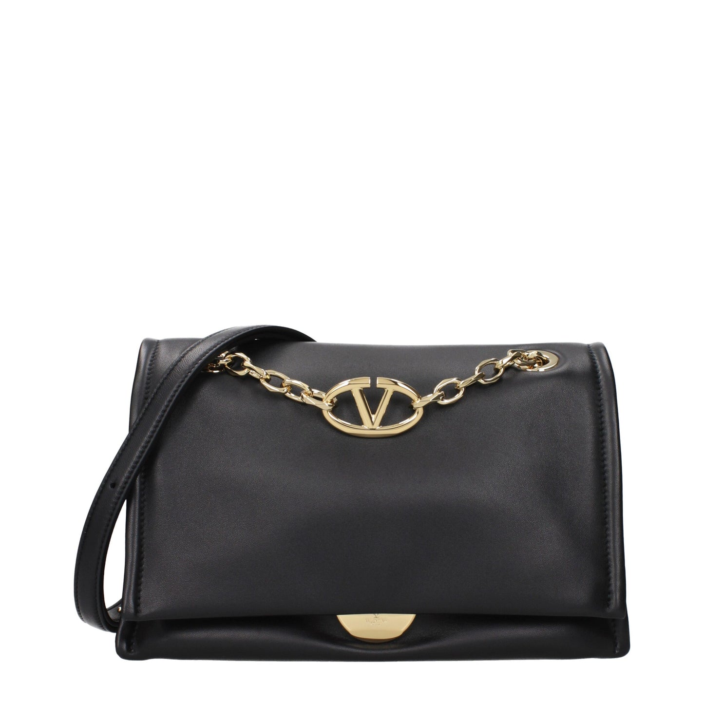 Black Leather Crossbody Bag