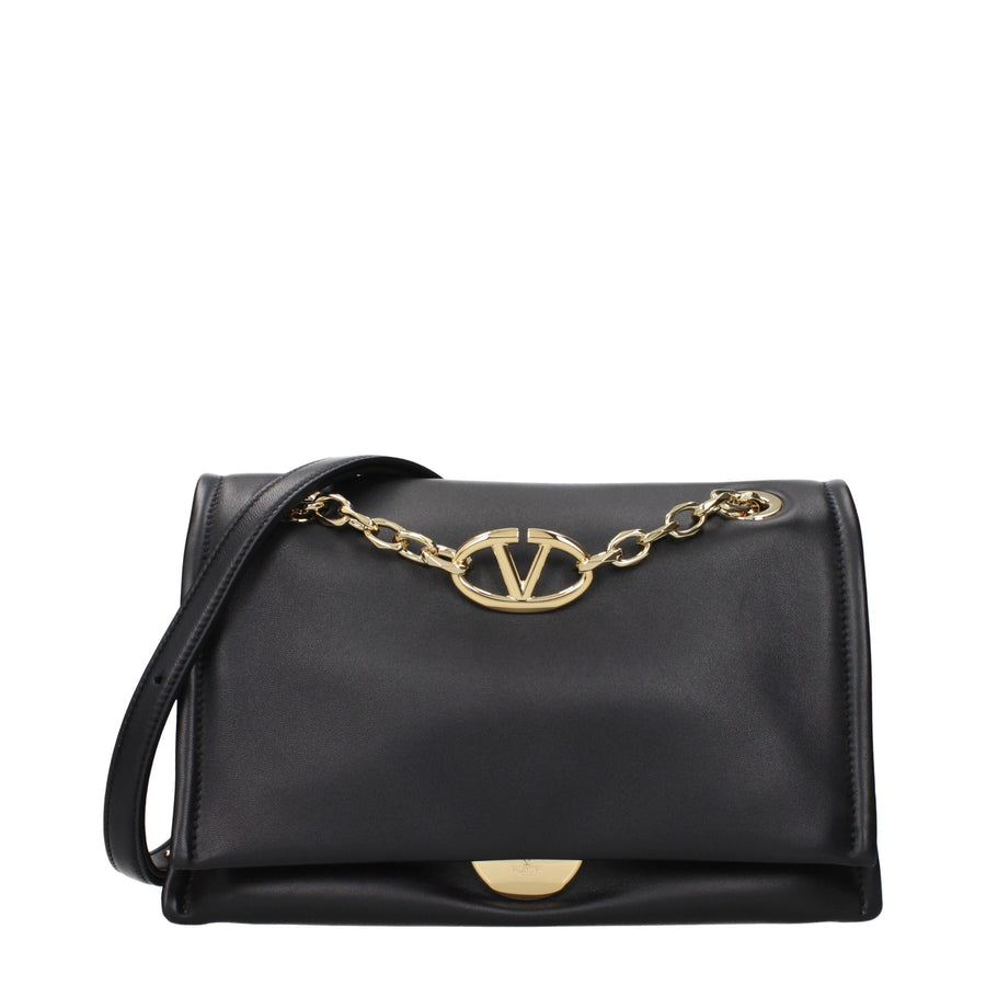 Black Leather Crossbody Bag
