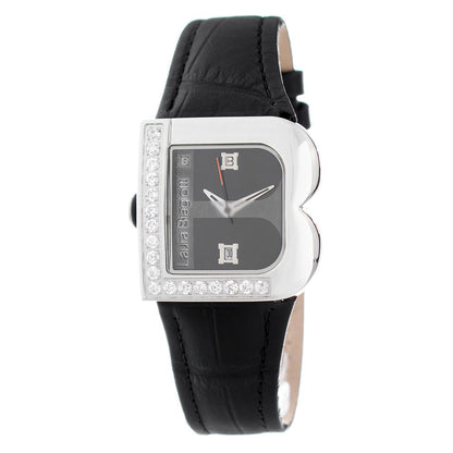Black Leather Dress Watch