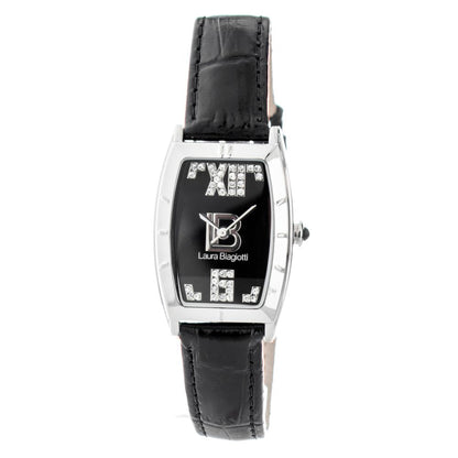 Black Leather Dress Watch