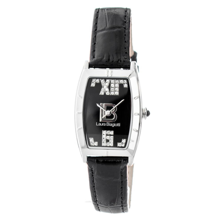 Black Leather Dress Watch