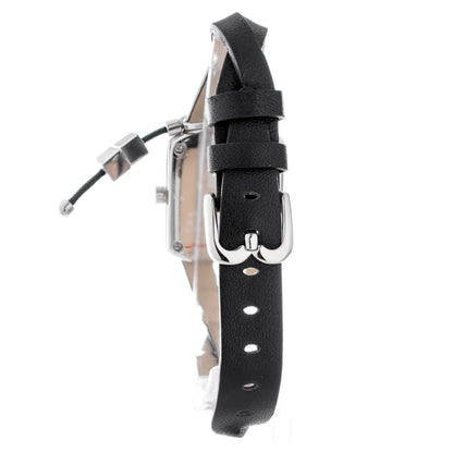 Black Leather Dress Watch