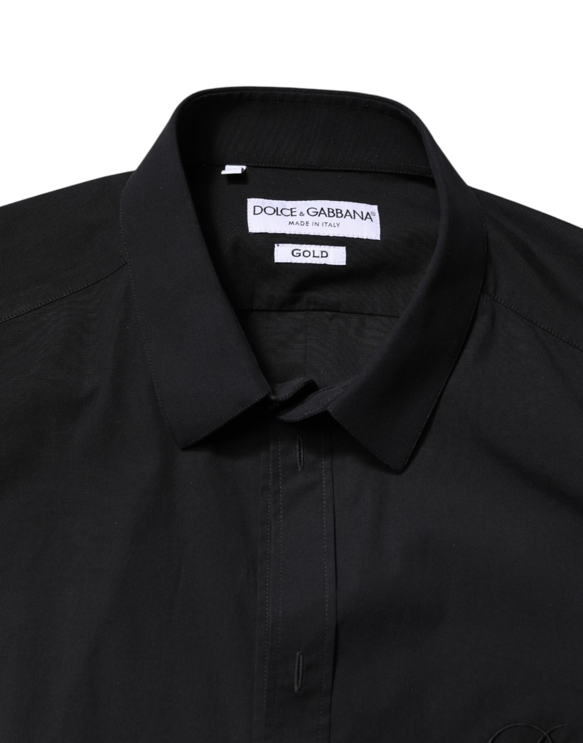 Black GOLD Cotton Men Dress Formal Shirt