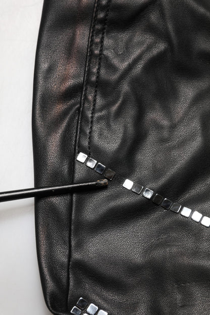 Black Embellished Tapered  Pants