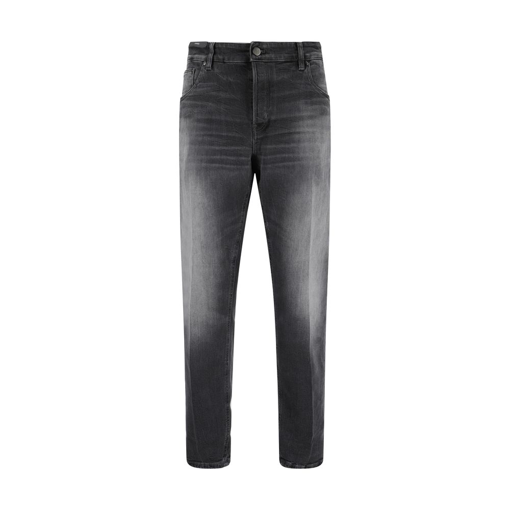 Black Cotton Jeans Denim