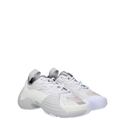 White Leather Athletic Sneakers