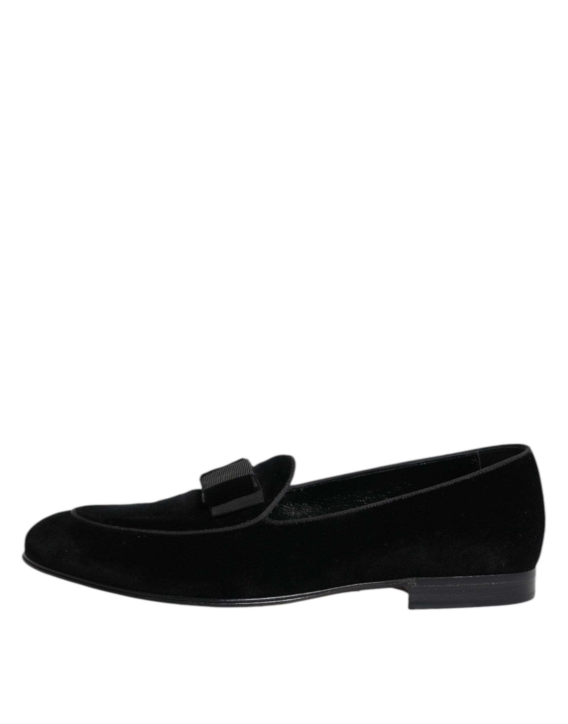 Black Velvet Slip On Loafers Formal Men Shoes