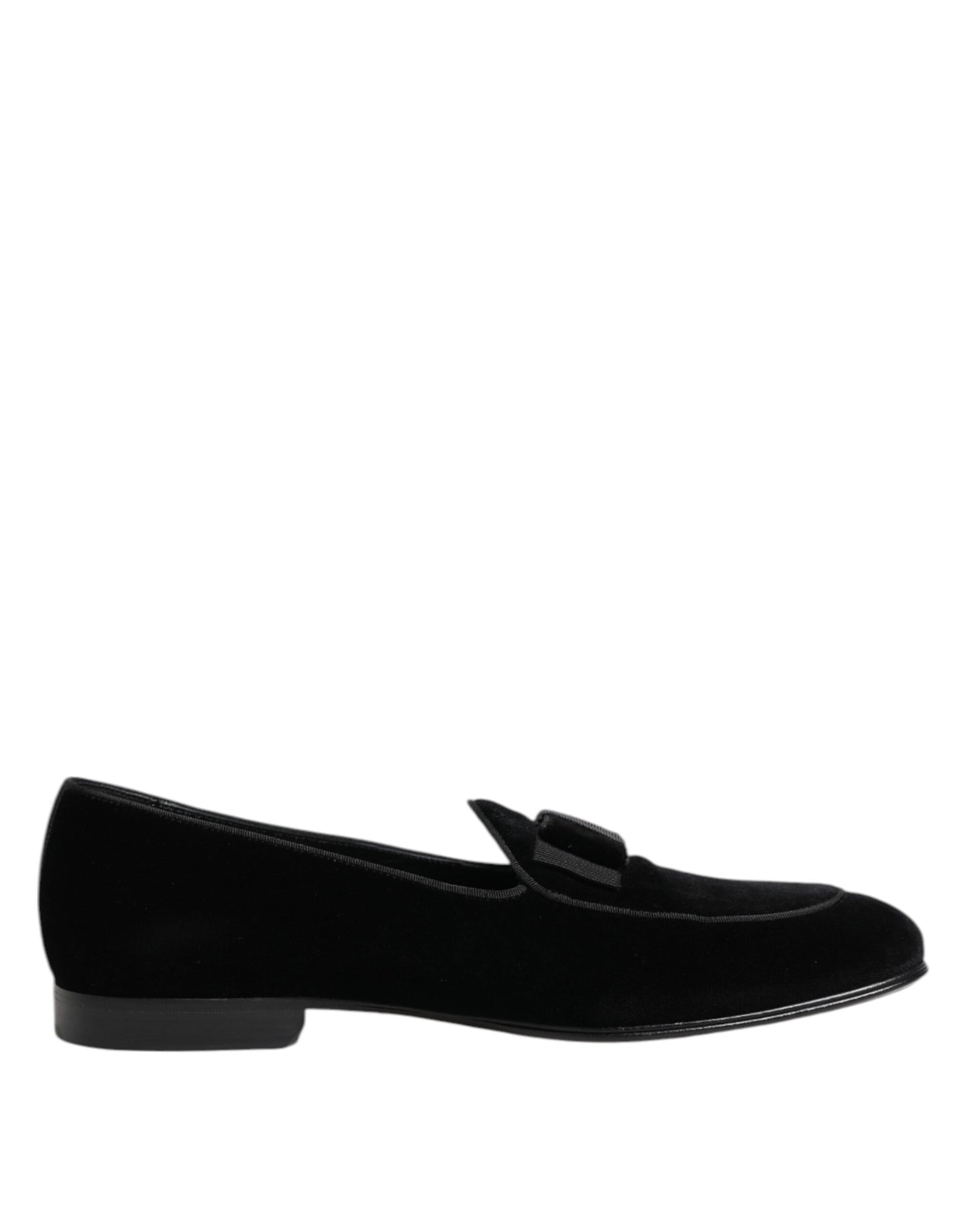Black Velvet Slip On Loafers Formal Men Shoes
