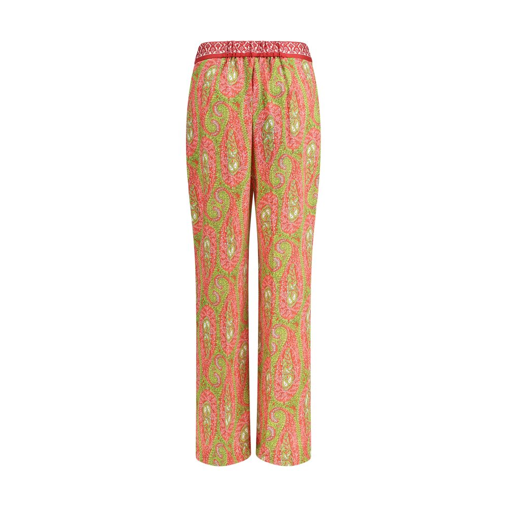 Multicolor Polyester Pants