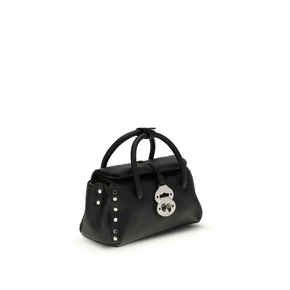 Black Calf Leather Bos Taurus Handbag