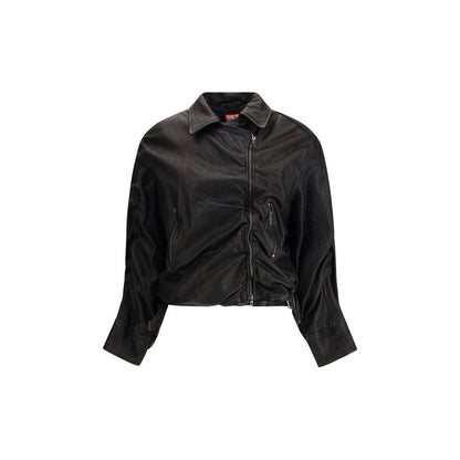 Black Lamb Leather Biker Jacket