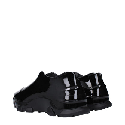 Black Cotton Low Top Sneakers