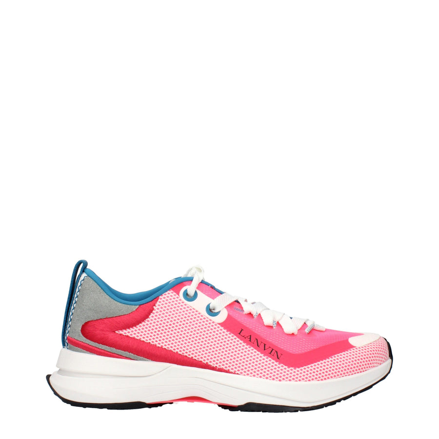 Pink Fabric Athletic Sneakers