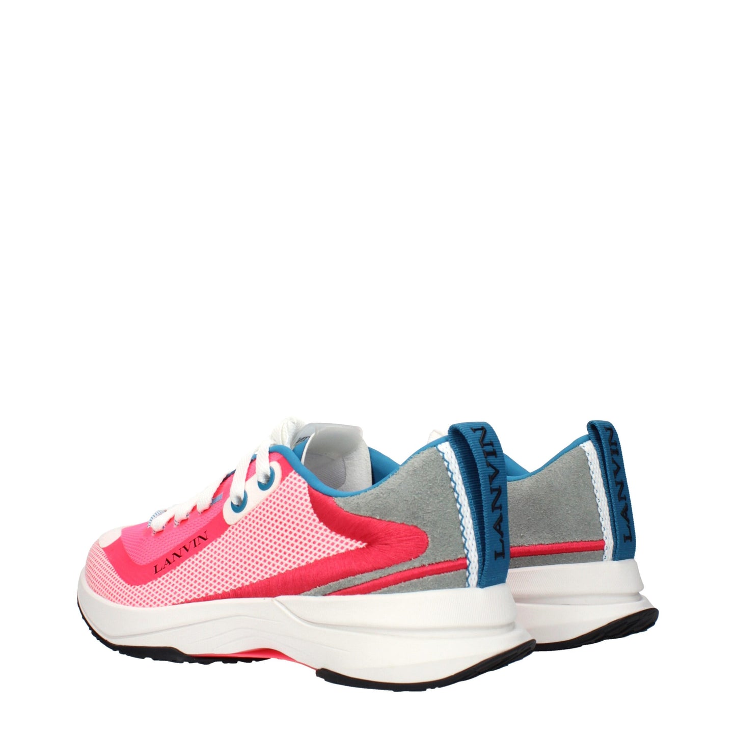 Pink Fabric Athletic Sneakers
