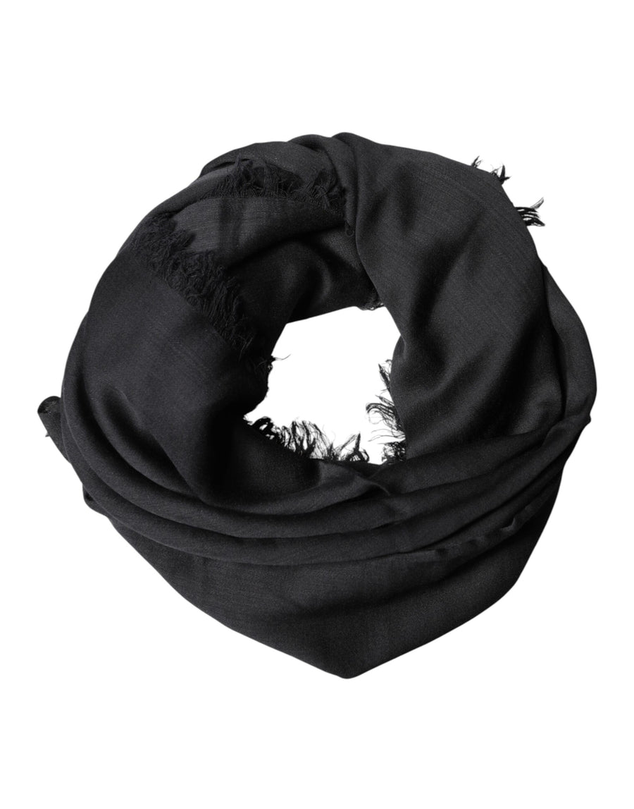 Black Lace Stole Neck Wrap Shawl Scarf
