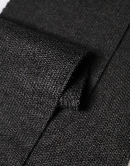 Black Cashmere Knit Neck Wrap Foulard Scarf