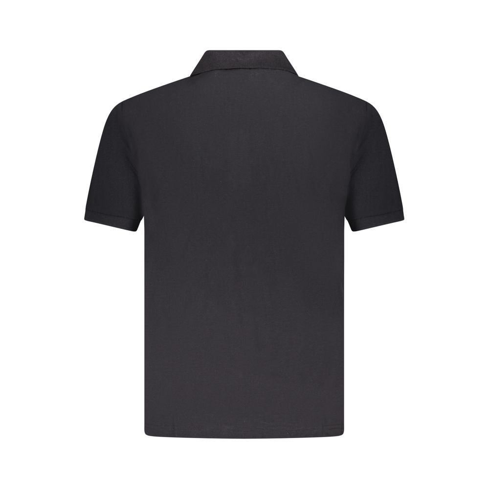 Black Cotton Polo Shirt