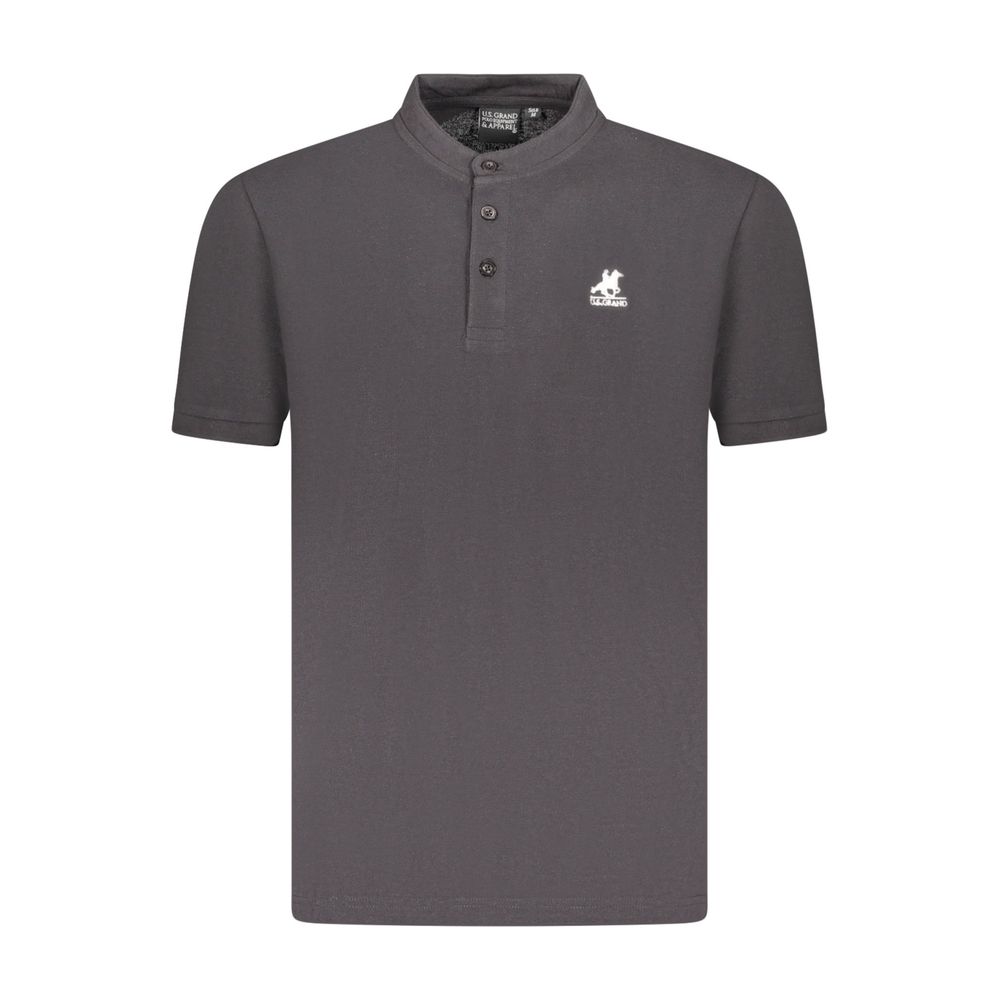 Black Cotton Polo Shirt