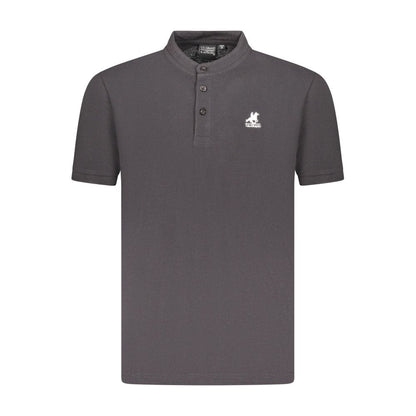 Black Cotton Polo Shirt